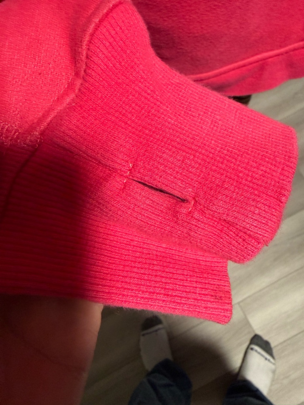 lululemon athletica women’s Hot Pink Hooded Zip Fleece Jacket - Picture 4 of 4